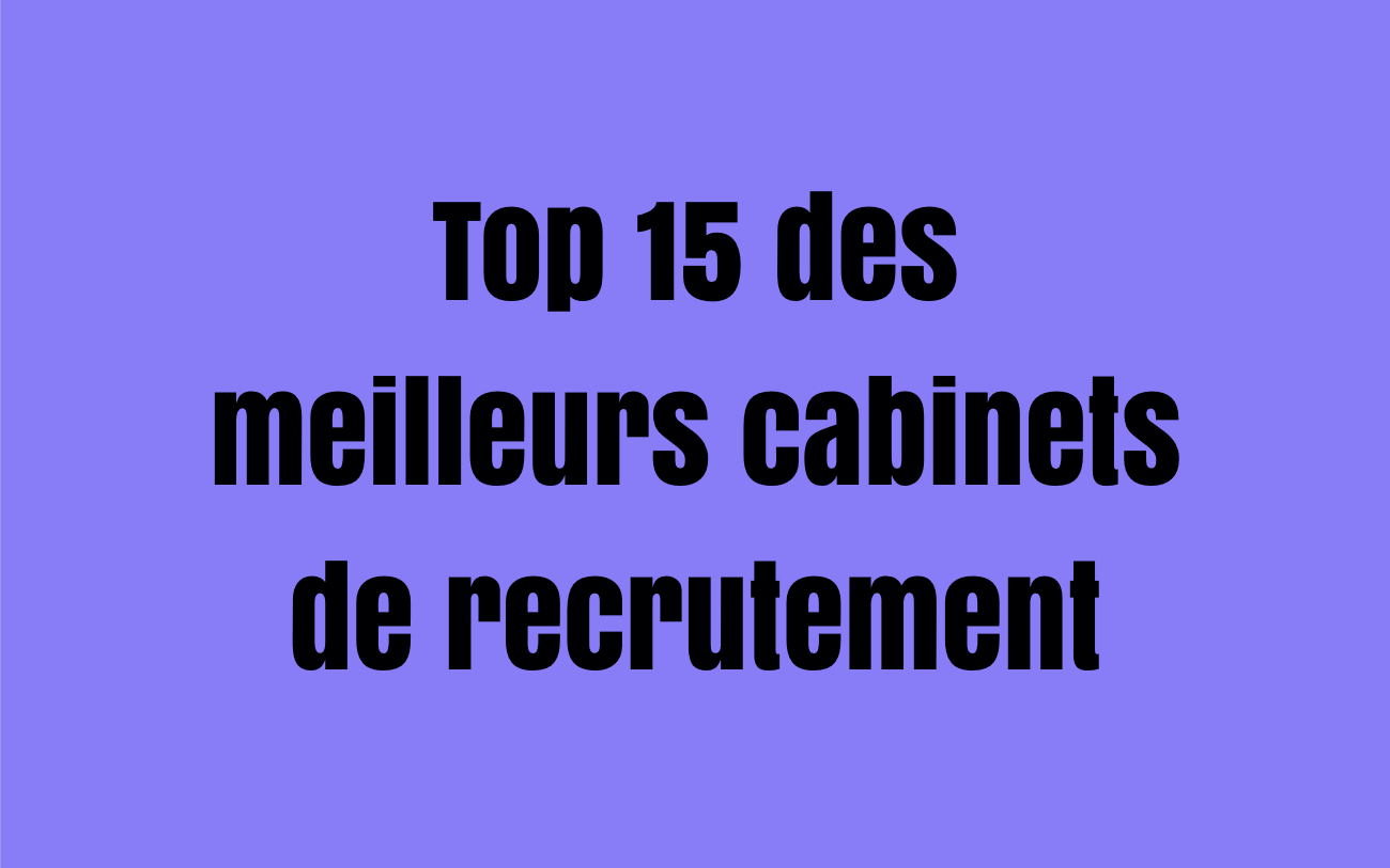 meilleur cabinet de recrutement